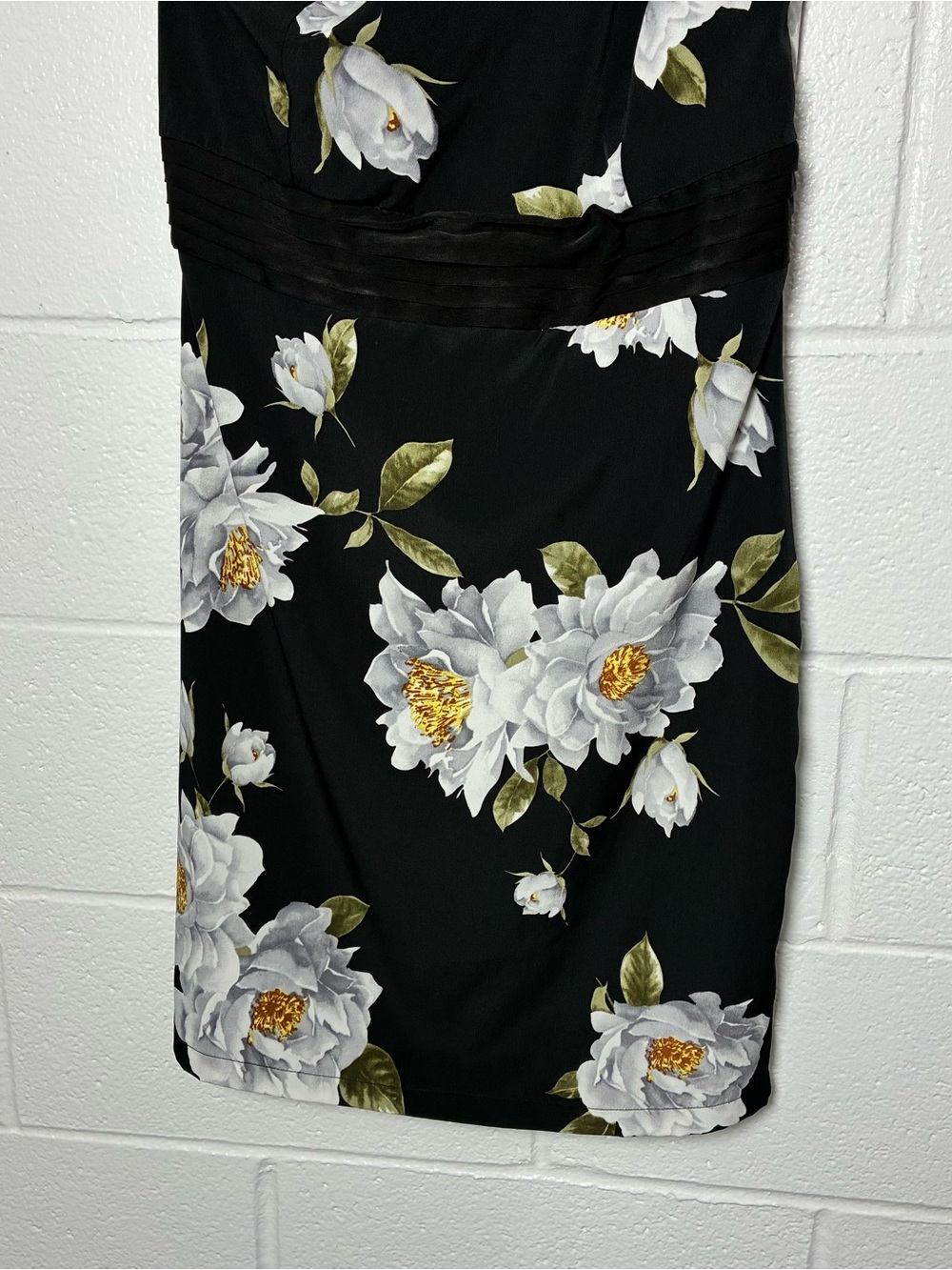 Lulus Save Me a Dance floral one shoulder black dress - Picture 5 of 8